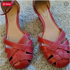 PREDICTIONS Women Shoes - Red Wedge